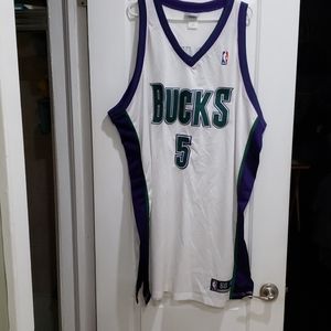 NBA TIM THOMAS MILWAUKEE BUCKS JERSEY